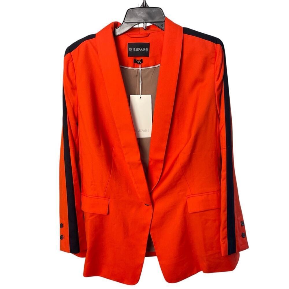 Wildfang Empower Blazer - Bold Orange/Black, Gender-Neutral, Urban Chic, NEW 1X - Picture 5 of 12